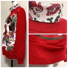 ご購入者様決定 クリスマス サンタクロース 重ね着風 ハイネック 裏起毛トレーナー LサイズOK ご購入者様決定 クリスマス サンタクロース 重ね着風 ハイネック 裏