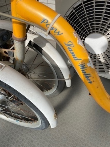 三輪自転車　ランドウォーカーポニーオレンジ子供乗せ可能
