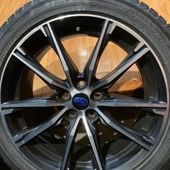 スバル純正ホイール 7J +55 5H PCD100 17年製225/60R17