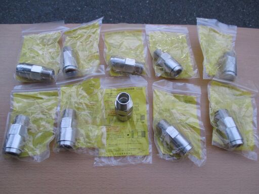 ☆日立金属 HITACHI プッシュインパクト継手接続要領 LIA 10A21R SD LPガス用◆10個セット・ひょうたん印