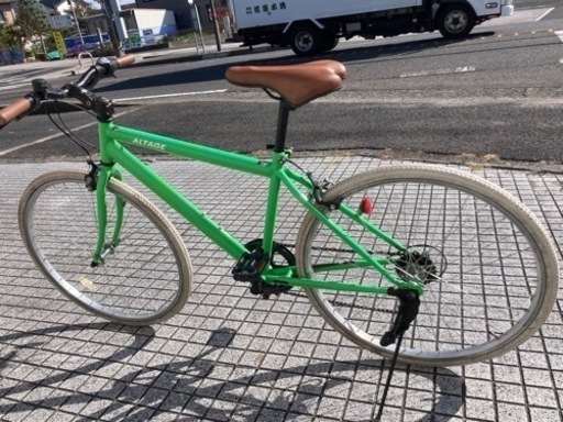 クロスバイク】外装6段変速付 26インチホワイトタイヤ使用 若林自転車