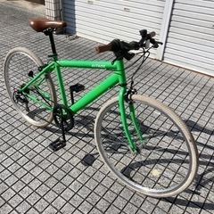 クロスバイク】外装6段変速付 26インチホワイトタイヤ使用 若林自転車