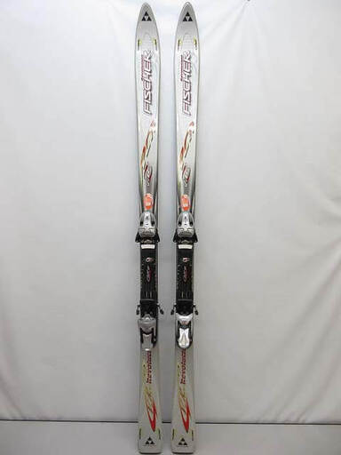 ss4276　フィッシャー　カービングスキー　2点セット　160cm　シルバー系　FISCHER　スキー板　ビンディング　Revolution　VRS93