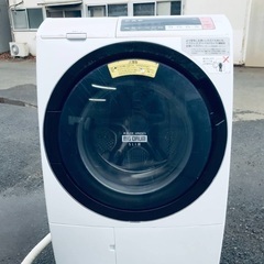 ♦️EJ1072番 HITACHI ドラム式電気洗濯乾燥機 【2...