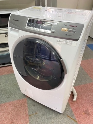 大阪市内配達設置無料パナソニックドラム洗濯機乾燥機着き7キロ保証