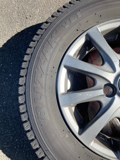 スタッドレスタイヤ ブリジストン ブリザック BRIDGESTONE BLIZZAK VLT 145R12 LT 4本組 ホイールセット