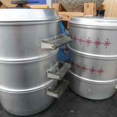 （売約済み）石臼足つき・キネ・ザル・蒸器・蒸籠・台・こね板セット・中古品/餅つき正月に☆