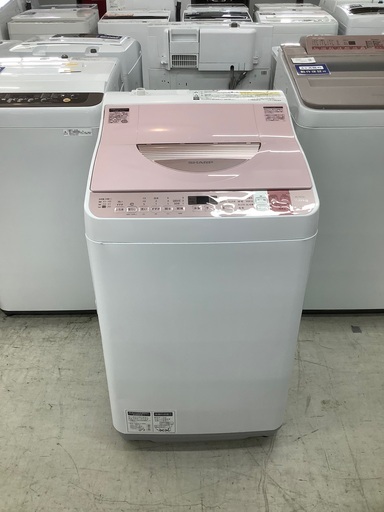 安心の6ヶ月保証付！！ SHARP　7.0kg縦型洗濯乾燥機　ES-TX750-P　　2016年製