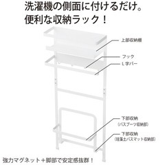 洗濯機 マグネット収納ラック