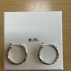 e.m. 2Pset ヒットフープピアス（大）(両耳)