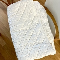 シングルベッドパッド100×200オフホワイト