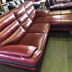 オイル仕上げ本革ソファー！幅237cm！29万円