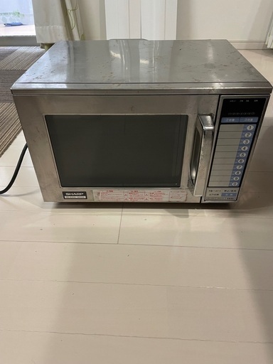 SHARP 業務用電子レンジ　RE-6300 2006年製　200V 19L 　店舗　飲食店　50Hz-60Hz