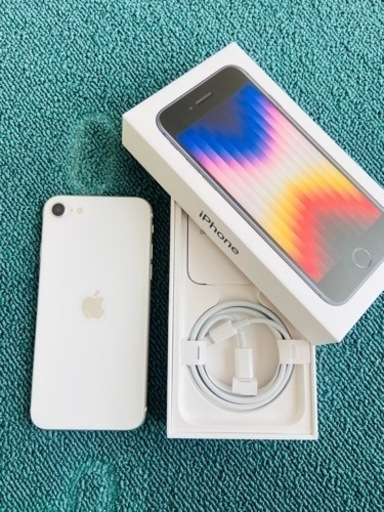 美品】iPhone SE 第2世代 SE2 ホワイト 64GB SIMフリー バッテリー91