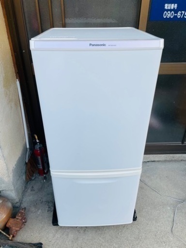 2017年Panasonic 2ドア冷蔵庫　全定格内容積138L 清掃済み