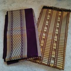 アジア　刺繍布&カバーセット