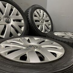 【DUNLOP WINTER MAXX WM01 185/60R15】スタッドレス【VW ポロ 純正ホイール 15インチ 6J5HPCD100+38】　(VTO629) クレジットカード QRコード決済可能