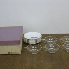 未使用品 第一陶器 翔山 クレチマスデザートセット 5客 小鉢 小皿
