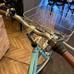 6段変速【LEDオートライト】26インチ自転車 水色