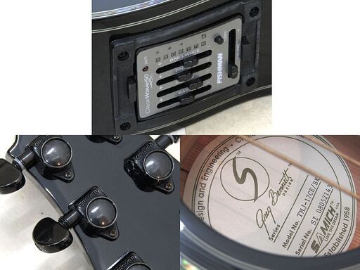 Greg Bennett グレッグベネット エレアコ/アコースティックギター TMJ-17CE/BK FISHMANプリアンプ グローバーペグ 中古品 動作確認済み