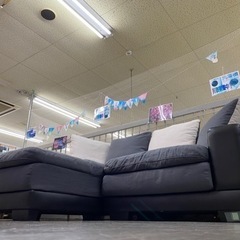 【愛品館 江戸川店】ニトリ ファブリックカウチソファ  ID:156-018795-007 