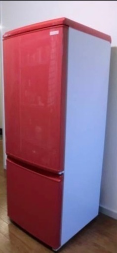 ⭐︎赤色レトロ可愛い⭐︎SHARPノンフロン冷蔵庫 SJ-C14S-R - 家具