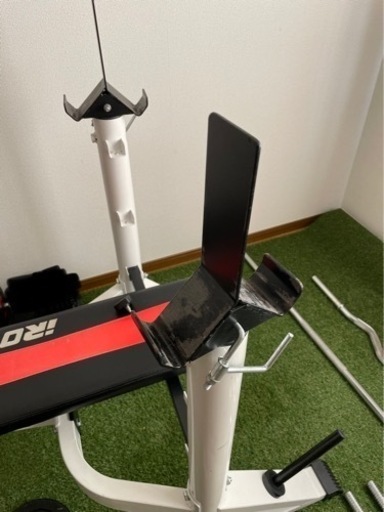 ホームジムセット ディスカウント ベンチ角度変更可、脚トレ可 