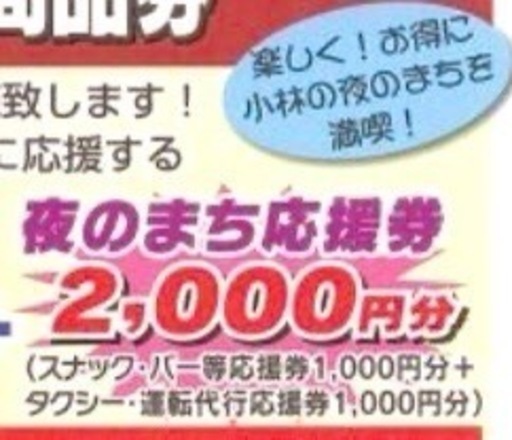 小林市 プレミアム商品券12000円分