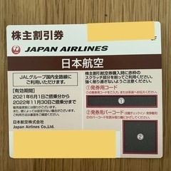 【ネット決済・配送可】JAL 日本航空　株主優待券　1枚