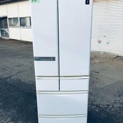 ①713番 シャープ✨ノンフロン冷凍冷蔵庫✨SJ-XF47W-S‼️