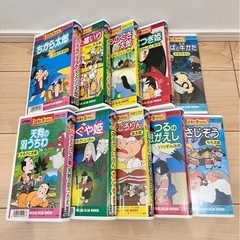 「とおるといくえのアニメ日本の昔ばなし」VHS10本セット