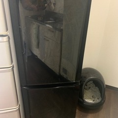 2016年製　三菱　一人暮用冷蔵庫　黒　中古