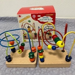 知育玩具 おもちゃ ミニコースターセット ビーズコースター