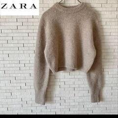 ZARA ショート丈ニット　ベージュ