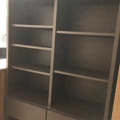 ニトリ オープン本棚(アデル80BS DBR) ダークブラウン