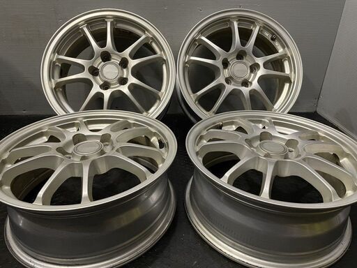 BS ECO FORME SE-10 エコフォルム 社外ホイール 15インチ 4本 6J5HPCD100+45 プリウス ウィッシュ等　(VHE342) クレジットカード QRコード決済可能
