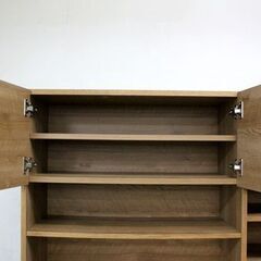 unico/ウニコ アディ ADDAY キッチンボード オープンタイプ オーク材 食器棚 ステンレス天板 中古 店頭引取歓迎 R6649)