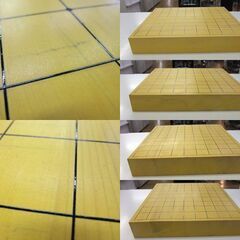 将棋盤 卓上将棋盤 柾目 36.6×33.4×厚み5.5cm 4枚ハギ