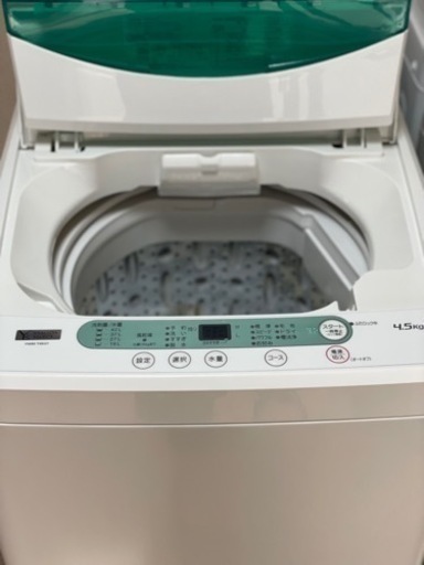 送料・設置込み　洗濯機　4.5kg ヤマダ　2019年