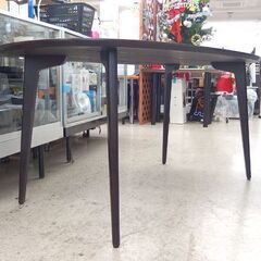 ダイニングテーブル 幅150cm テーブルのみ オーバルテーブル ブラック 楕円 ☆ 札幌市 北区 屯田 