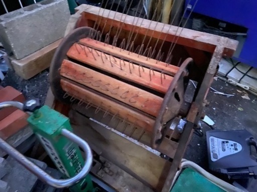 超レトロ♪昔のふる〜い脱穀機 農家さんから貰いました♪