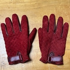 手袋(スエード×皮)