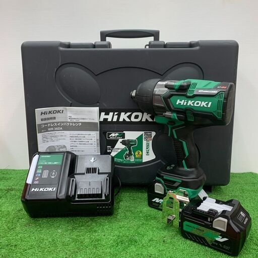 【ケースに傷多数有り】ハイコーキ HiKOKI WR36DA(2XP) 36V マルチボルト コードレスインパクトレンチ【野田愛宕店】【店頭取引限定】【未使用】IT8I15FKTBUC