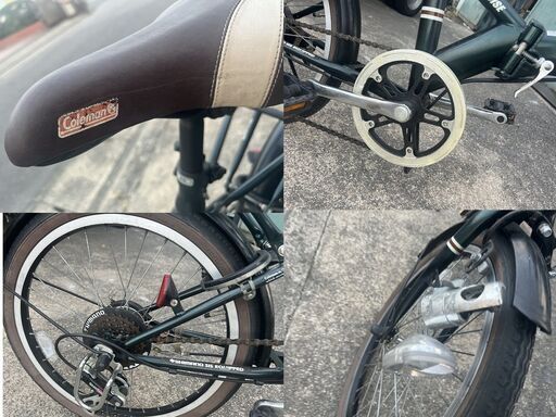 Coleman コールマン 折りたたみ 自転車 ブラック 黒  USED 中古 Coleman コールマン 折りたたみ 自転車 ブラック 黒 USED 中古