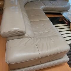 【再値下げ】レザーワールド　カウチソファー
