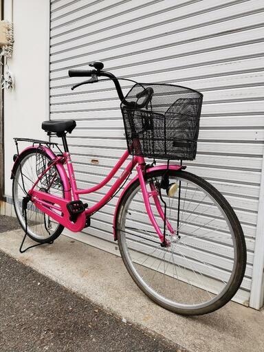 消費税 防犯登録料コミコミ価格　中古自転車　27インチ　ブラック　外装変則　運搬車　整備済み 消費税 防犯登録料コミコミ価格 中古自転車 27インチ ブラック 外装