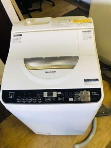 配送可能　ES-TX5TC-W シャープ 5.5kg 洗濯乾燥機 ホワイト系 SHARP ES-TX5BのJoshinオリジナルモデル