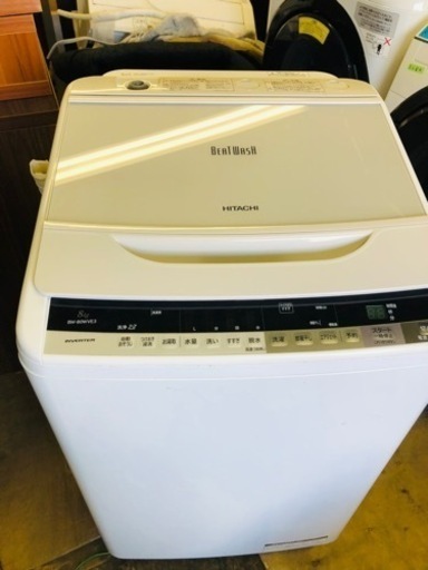 配送可能　日立 8.0kg 全自動洗濯機 BW-80WVE3 ビートウォッシュ