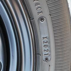 新車外し 165/65/R14 2021年 ホイール、キャップ付き4本セット