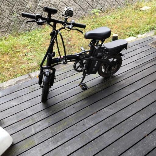 フル電動自転車 アクセル付き 折りたたみ式